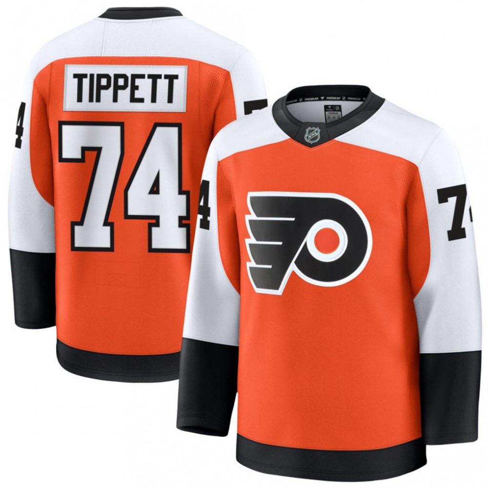 Men's Philadelphia Flyers Owen Tippett Orange Home Premium Jersey-Pro Kit Vault | Brand New 26/27 Sports Jerseys
